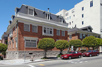brownstone mansion named Jackson Court San Francisco